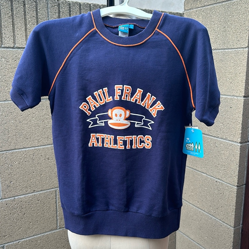 PAUL FRANK | Vintage Blue Banded Hem Top 90’s Y2K